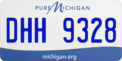 MI license plate DHH9328