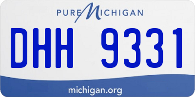 MI license plate DHH9331