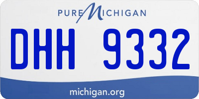 MI license plate DHH9332