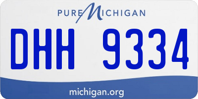 MI license plate DHH9334