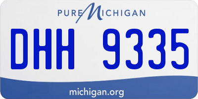 MI license plate DHH9335