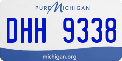 MI license plate DHH9338
