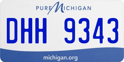 MI license plate DHH9343