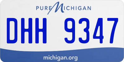 MI license plate DHH9347