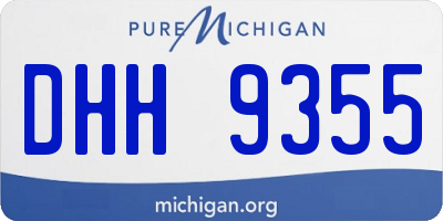 MI license plate DHH9355