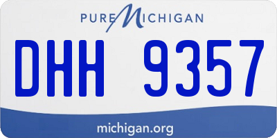 MI license plate DHH9357