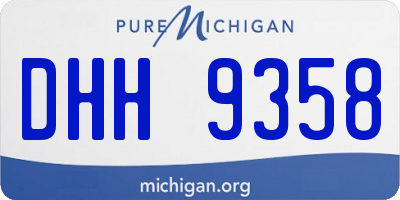 MI license plate DHH9358