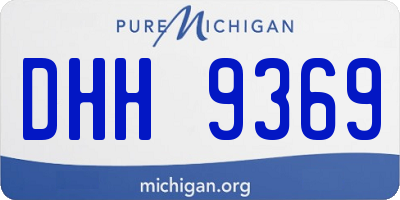 MI license plate DHH9369