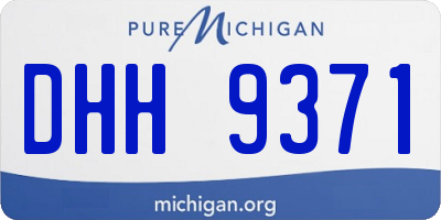MI license plate DHH9371