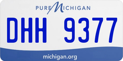 MI license plate DHH9377