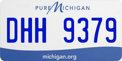 MI license plate DHH9379