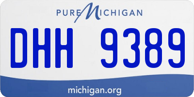 MI license plate DHH9389