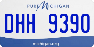 MI license plate DHH9390