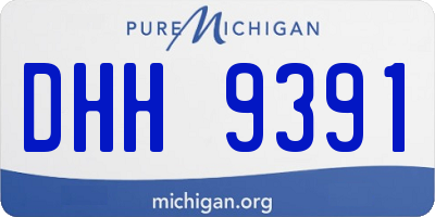 MI license plate DHH9391