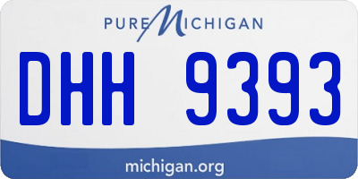 MI license plate DHH9393