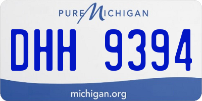 MI license plate DHH9394