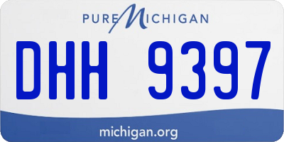 MI license plate DHH9397