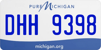 MI license plate DHH9398