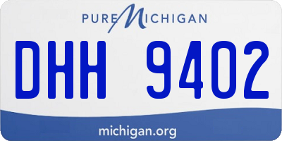 MI license plate DHH9402