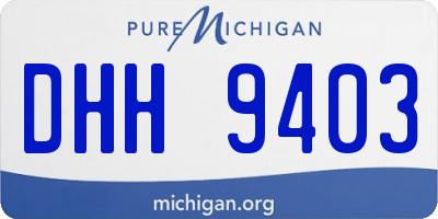MI license plate DHH9403