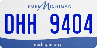 MI license plate DHH9404