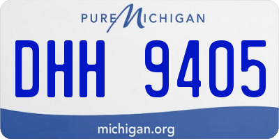 MI license plate DHH9405