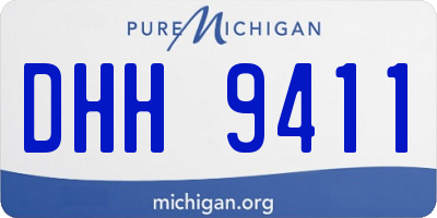 MI license plate DHH9411