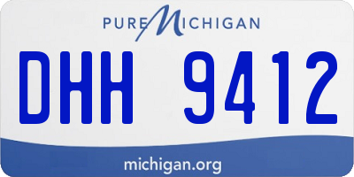 MI license plate DHH9412