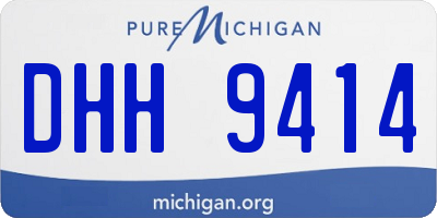 MI license plate DHH9414