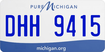 MI license plate DHH9415