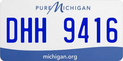 MI license plate DHH9416