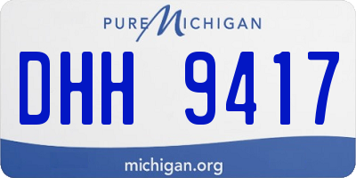 MI license plate DHH9417