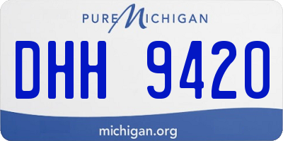 MI license plate DHH9420