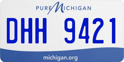 MI license plate DHH9421