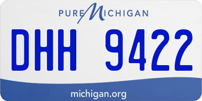 MI license plate DHH9422