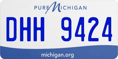 MI license plate DHH9424