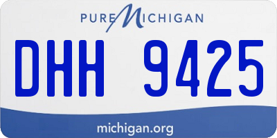 MI license plate DHH9425