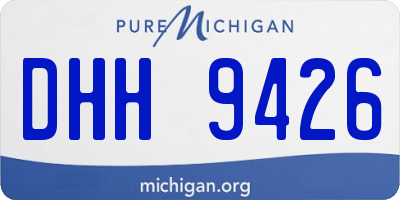 MI license plate DHH9426