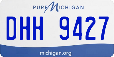 MI license plate DHH9427