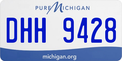 MI license plate DHH9428