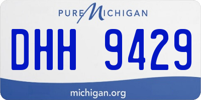 MI license plate DHH9429