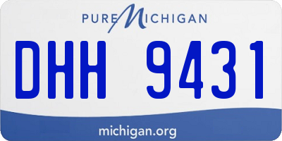 MI license plate DHH9431