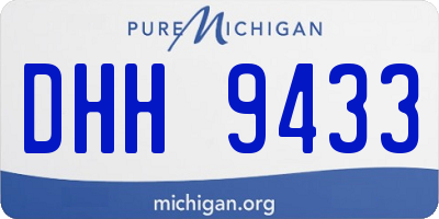 MI license plate DHH9433