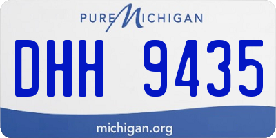 MI license plate DHH9435