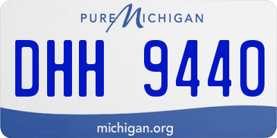 MI license plate DHH9440