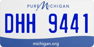MI license plate DHH9441