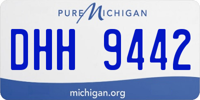 MI license plate DHH9442
