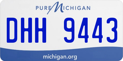 MI license plate DHH9443