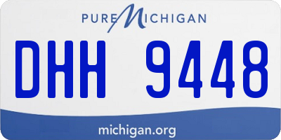 MI license plate DHH9448