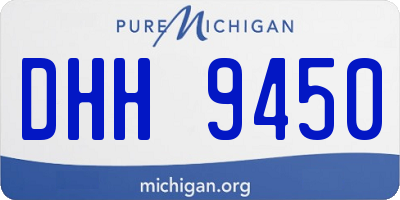 MI license plate DHH9450